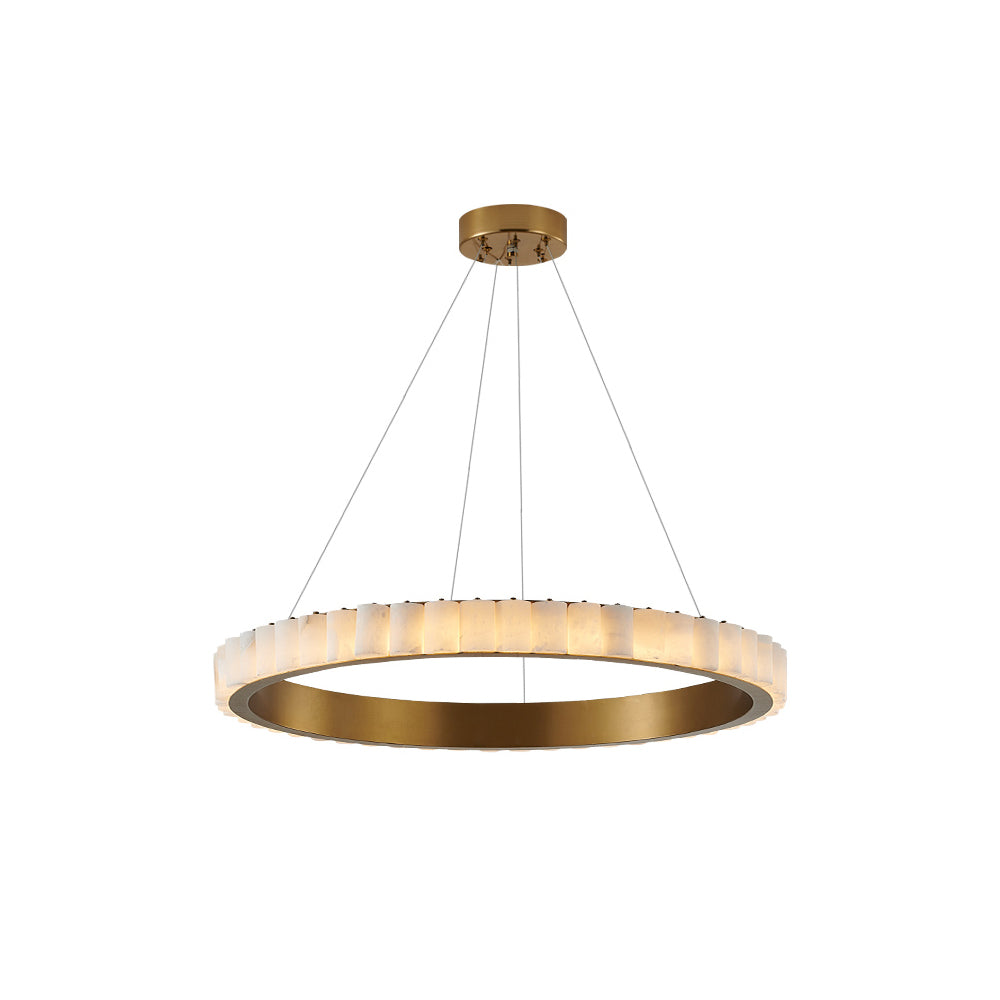Orion dubbele ring albast kroonluchter | Fioriscas