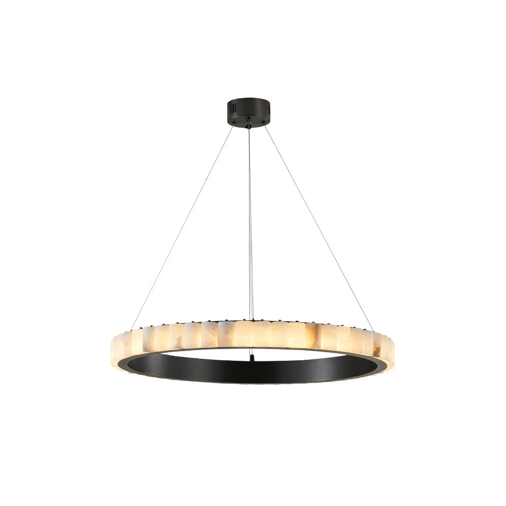 Orion dubbele ring albast kroonluchter | Fioriscas