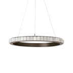 Orion dubbele ring albast kroonluchter | Fioriscas