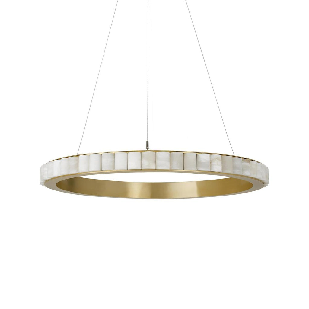 Orion dubbele ring albast kroonluchter | Fioriscas