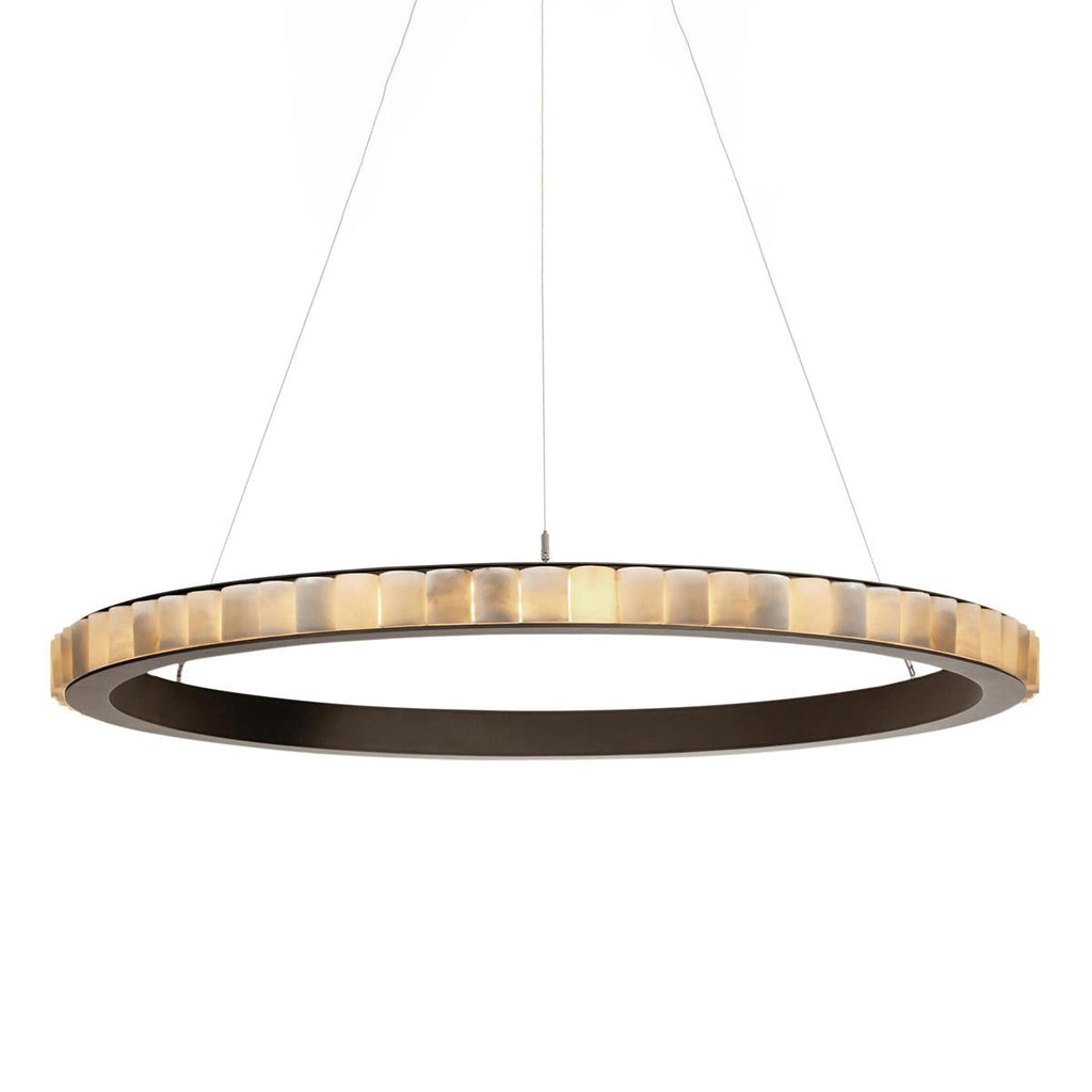 Orion dubbele ring albast kroonluchter | Fioriscas