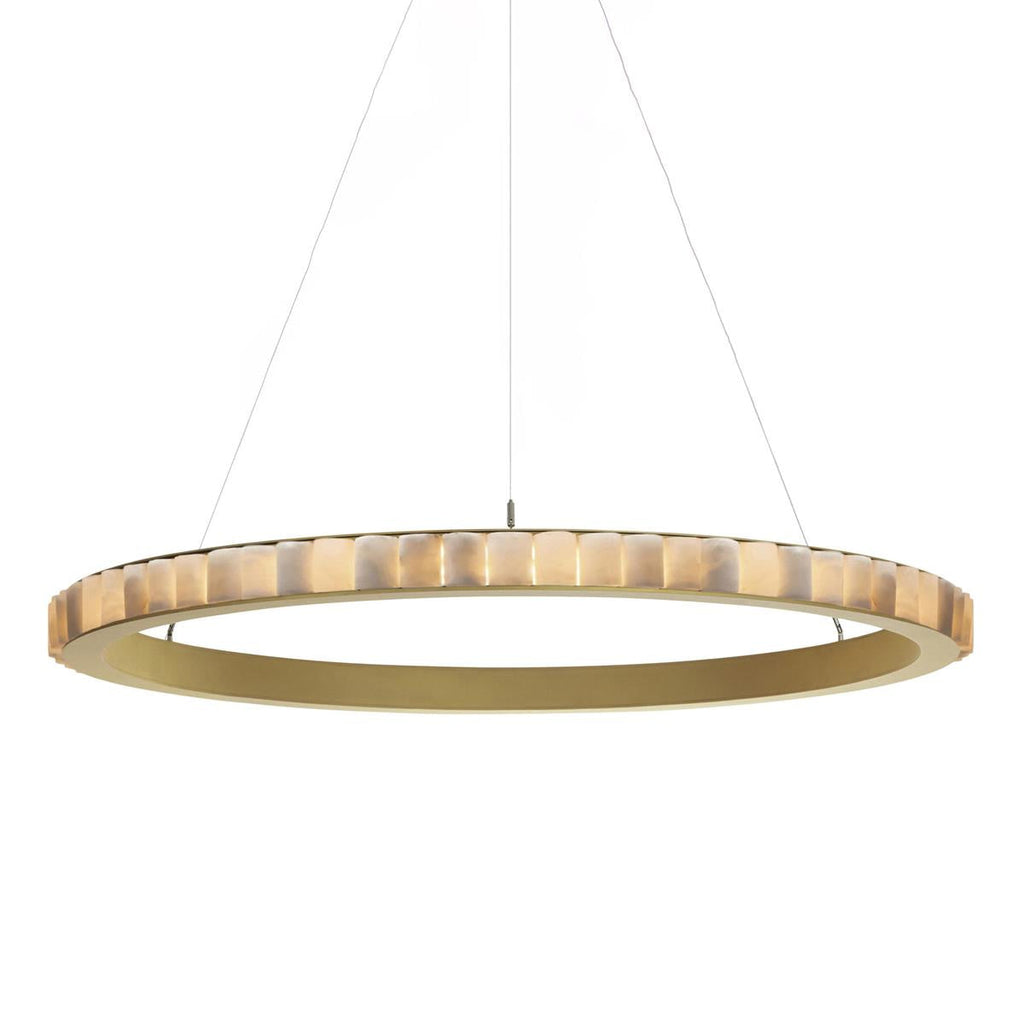 Orion dubbele ring albast kroonluchter | Fioriscas