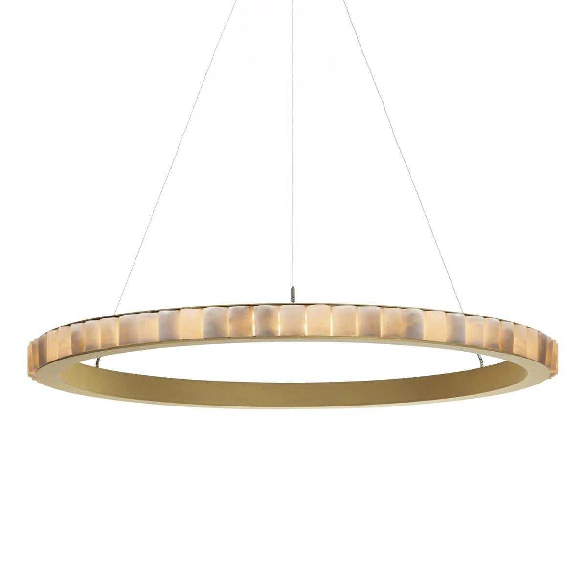 Orion dubbele ring albast kroonluchter | Fioriscas