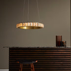 Orion dubbele ring albast kroonluchter | Fioriscas