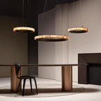 Orion dubbele ring albast kroonluchter | Fioriscas