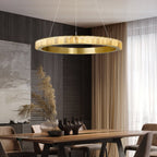 Orion dubbele ring albast kroonluchter | Fioriscas