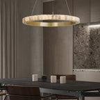 Orion dubbele ring albast kroonluchter | Fioriscas