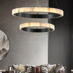 Orion dubbele ring albast kroonluchter | Fioriscas