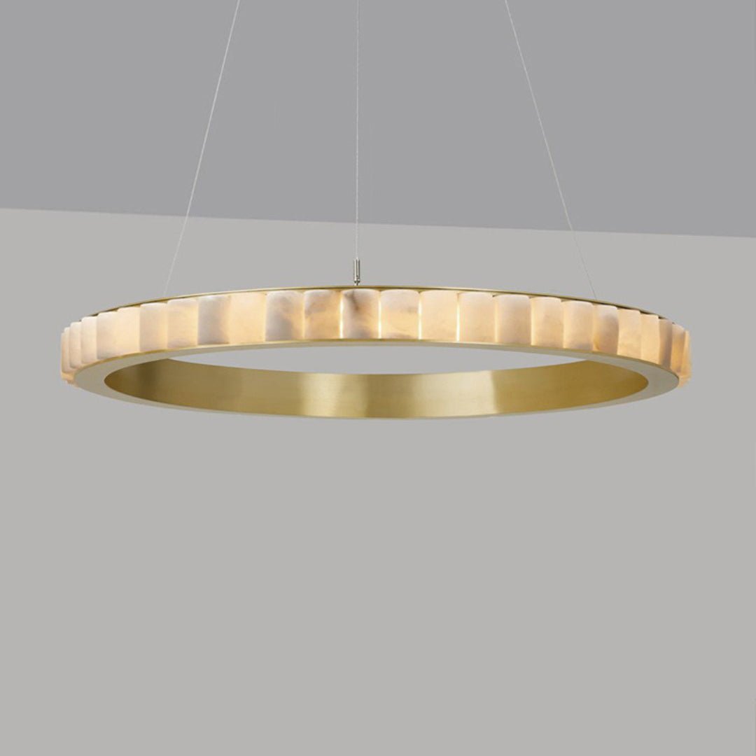 Orion dubbele ring albast kroonluchter | Fioriscas