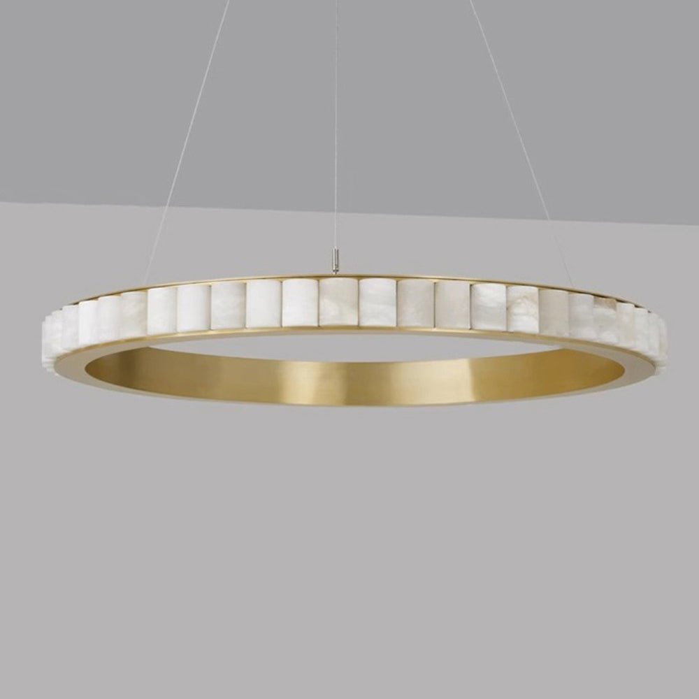 Orion dubbele ring albast kroonluchter | Fioriscas