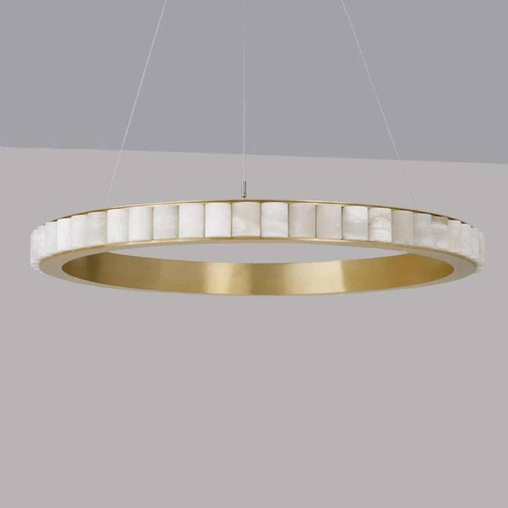 Orion dubbele ring albast kroonluchter | Fioriscas