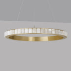 Orion dubbele ring albast kroonluchter | Fioriscas