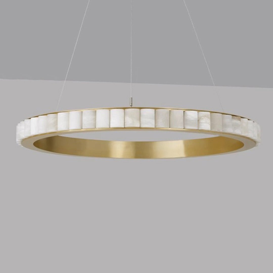 Orion dubbele ring albast kroonluchter | Fioriscas