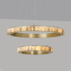 Orion dubbele ring albast kroonluchter | Fioriscas