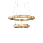 Orion dubbele ring albast kroonluchter | Fioriscas