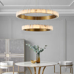 Orion dubbele ring albast kroonluchter | Fioriscas