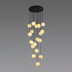 Gloruvye Balls Modern Cluster Alabaster Chandelier - Neutralighting
