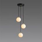 Gloruvye Balls Modern Cluster Alabaster Chandelier - Neutralighting