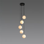 Gloruvye Balls Modern Cluster Alabaster Chandelier - Neutralighting