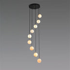 Gloruvye Balls Modern Cluster Alabaster Chandelier - Neutralighting