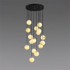 Gloruvye Balls Modern Cluster Alabaster Chandelier - Neutralighting