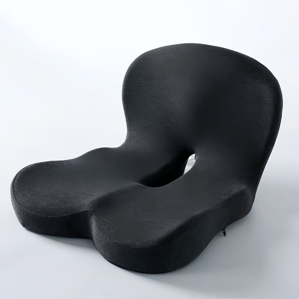 Cuscino per seduta in memory foam Alvara con supporto lombare per la schiena