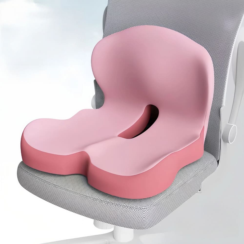 Cuscino per seduta in memory foam Alvara con supporto lombare per la schiena