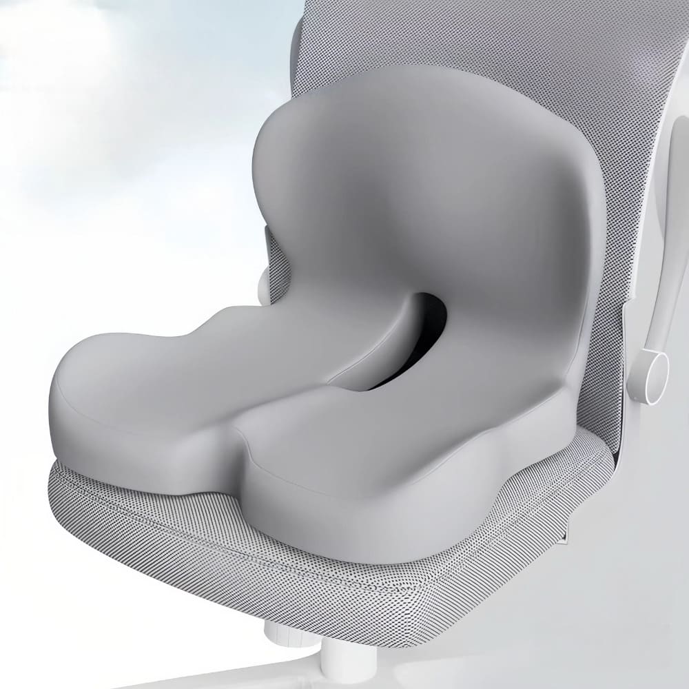 Cuscino per seduta in memory foam Alvara con supporto lombare per la schiena