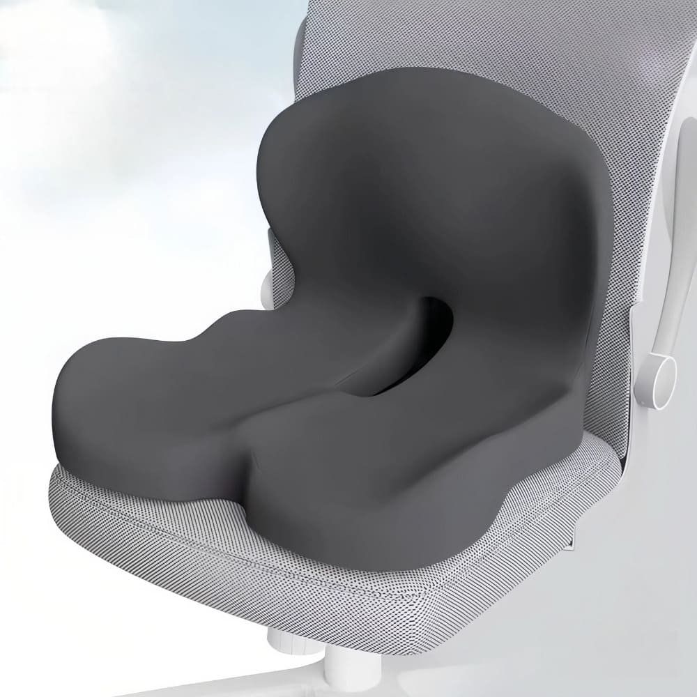 Cuscino per seduta in memory foam Alvara con supporto lombare per la schiena