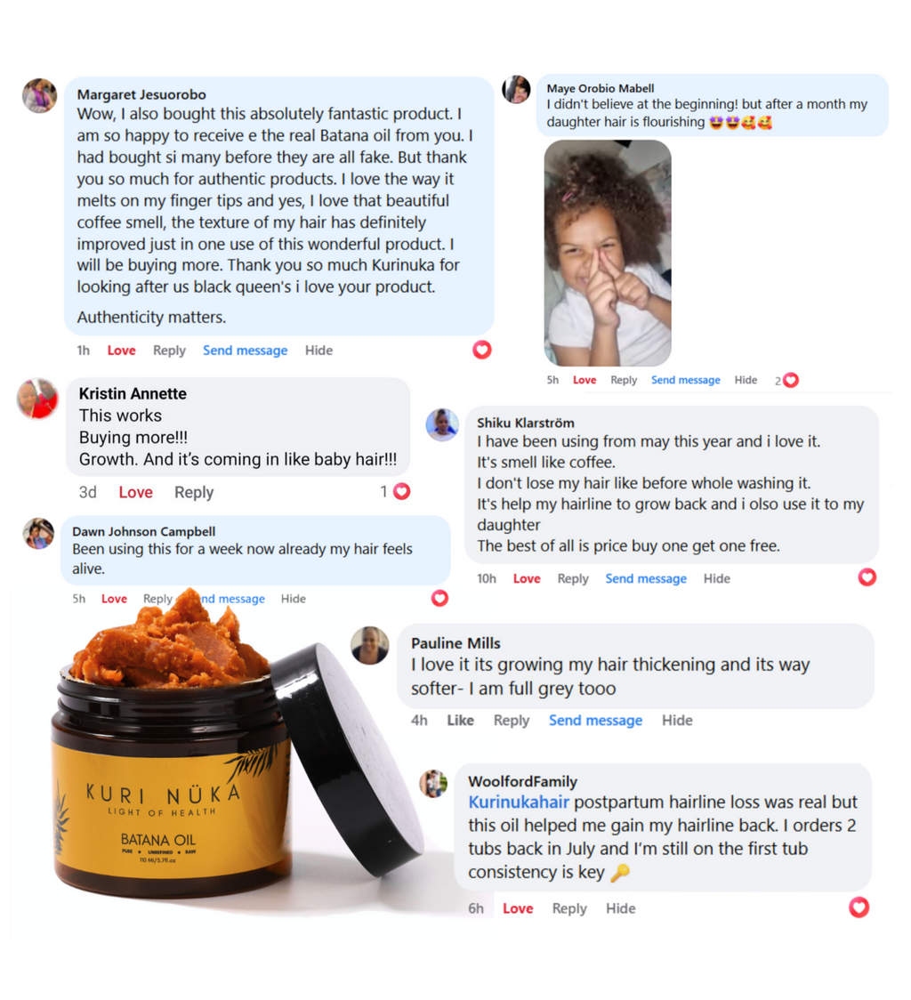 Authentic Hand-Extracted Batana Oil For Scalp Care and Nourishment