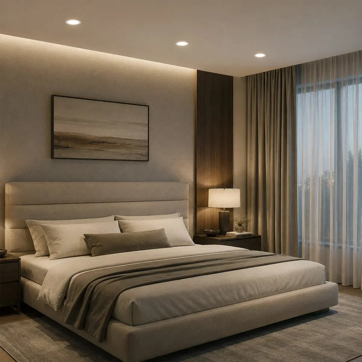 SoftGlow Recessed Anti Glare Ceiling Spotlight With Layered Inner Trim