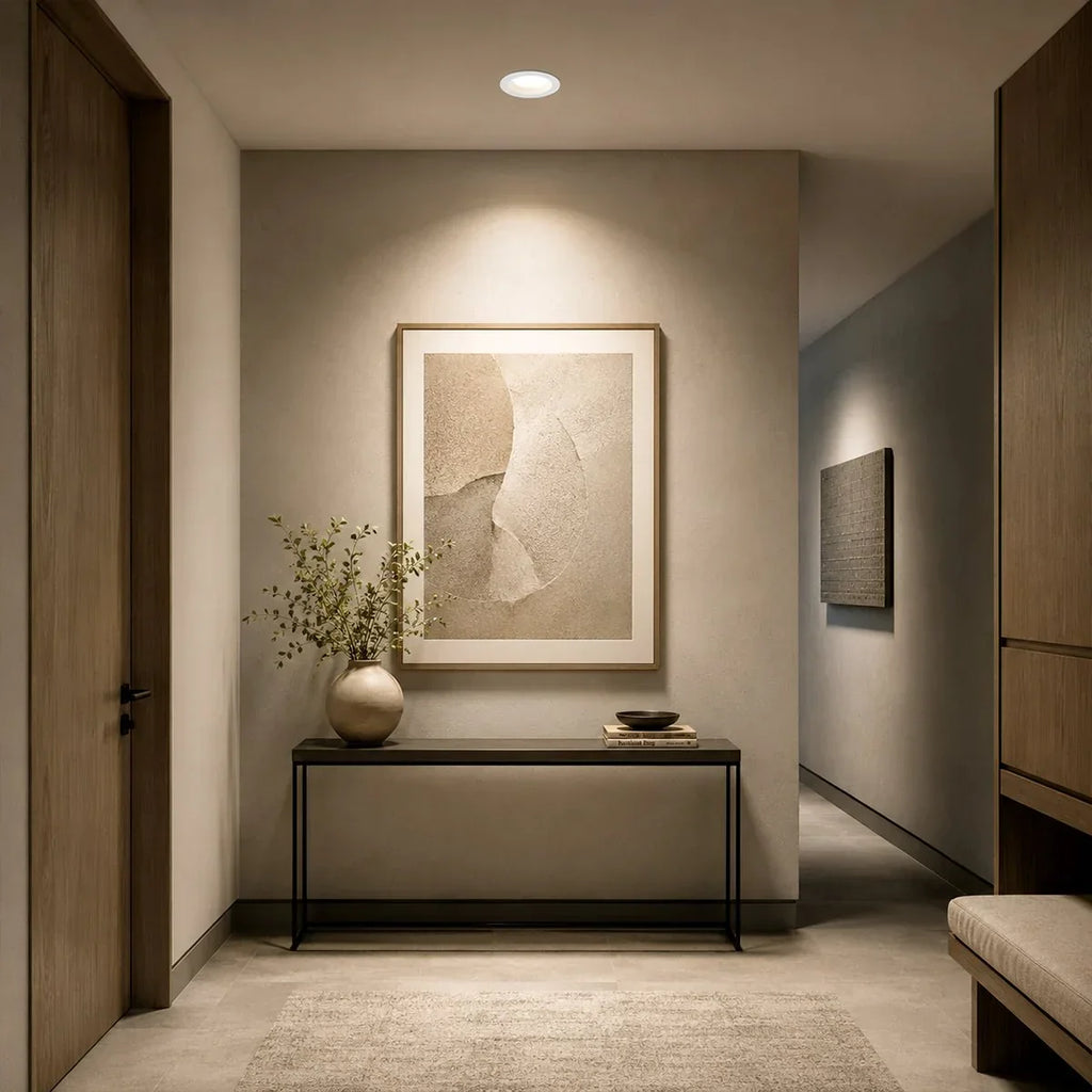 SoftGlow Recessed Anti Glare Ceiling Spotlight With Layered Inner Trim