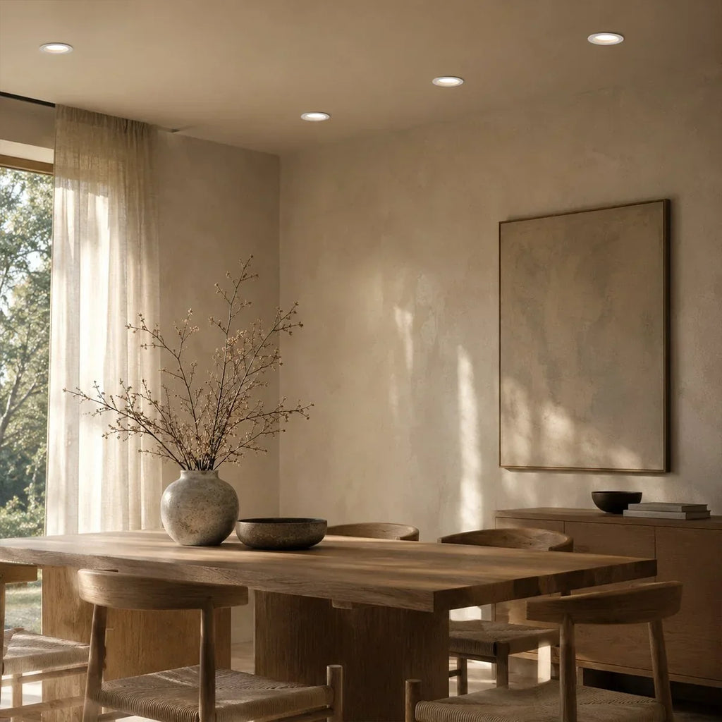 SoftGlow Recessed Anti Glare Ceiling Spotlight With Layered Inner Trim