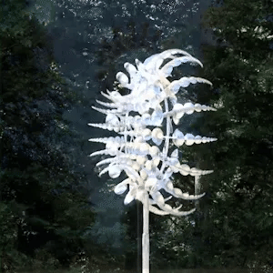 Roestbestendige kinetische windspinner voor tuindecoratie, metalen ontwerp met 18 bladen