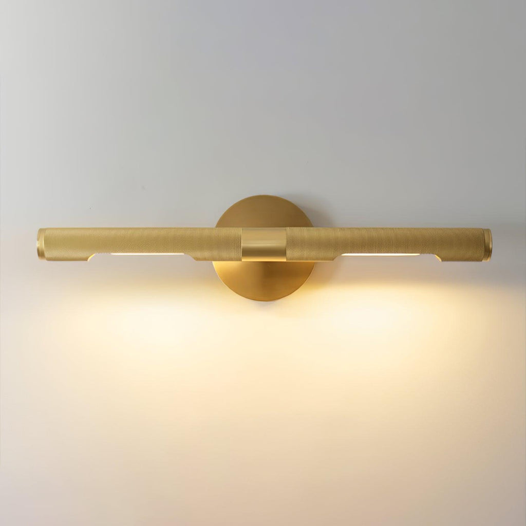 Solvain moderní mosazné LED nástěnné světlo | Fioriscas