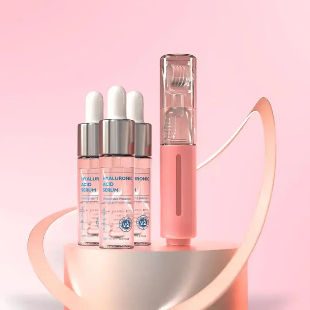 Lip Micro-Needling Roller & Hydrating Collagen Serum Kit