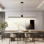 Minimalistyczna lampa wisząca HaloArc z aluminium z okrągłym połączeniem