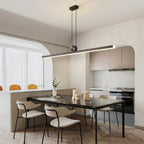 Minimalistyczna lampa wisząca HaloArc z aluminium z okrągłym połączeniem
