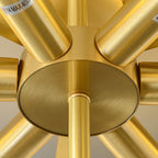 Lampada da soffitto sofisticata a disco piatto in vetro alabastro Zoruvys | Fioriscas