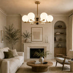 AstraGlobe Chandelier With Ambient Globe Shades For Dining Rooms