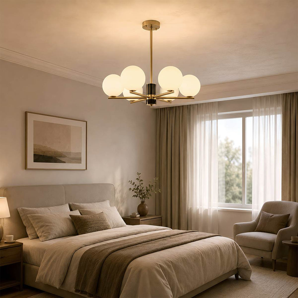 AstraGlobe Chandelier With Ambient Globe Shades For Dining Rooms