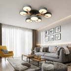 Lampa sufitowa LumaWood Fusion z aluminiowym korpusem i dyfuzorem LED