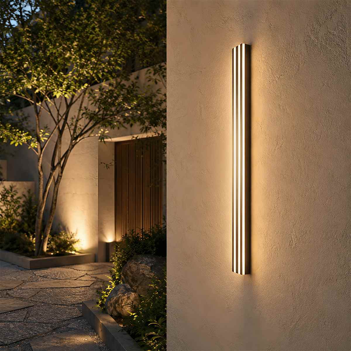 Lampada da parete moderna Noir Aura con metallo nero e paralume in acrilico
