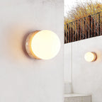 Blikuvys moderne minimalistisk travertin glas væglampe | Fioriscas