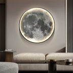 LunaHalo Moon And Earth Wall Lamp Soft Backlit Galaxy Art
