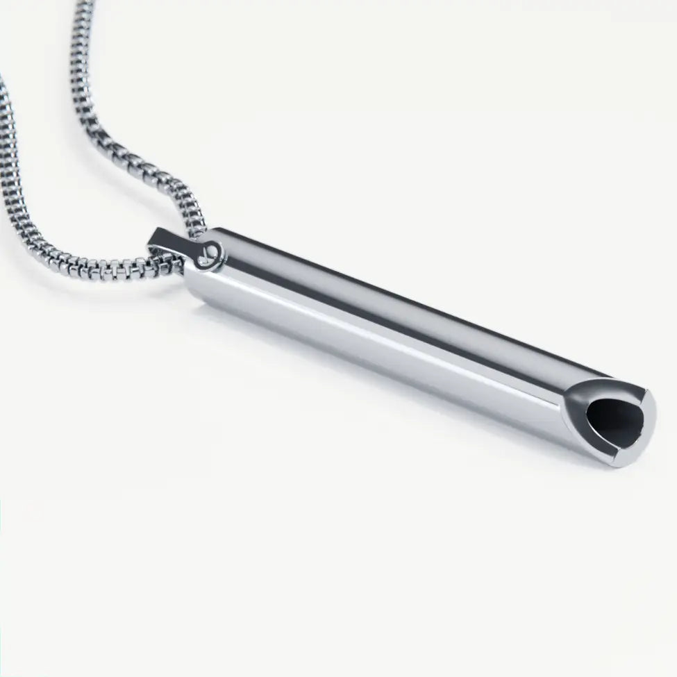 Breathing chain made of stainless steel – For quitting smoking & stress relief