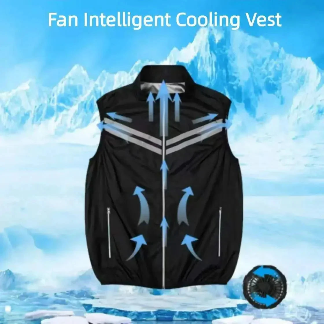 Cooling vest with fan for pleasant summer comfort | Fioriscas