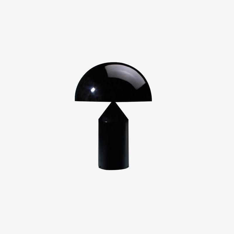 Stolní lampa Atollo Lunaro, sochařský kovový design v italském stylu
