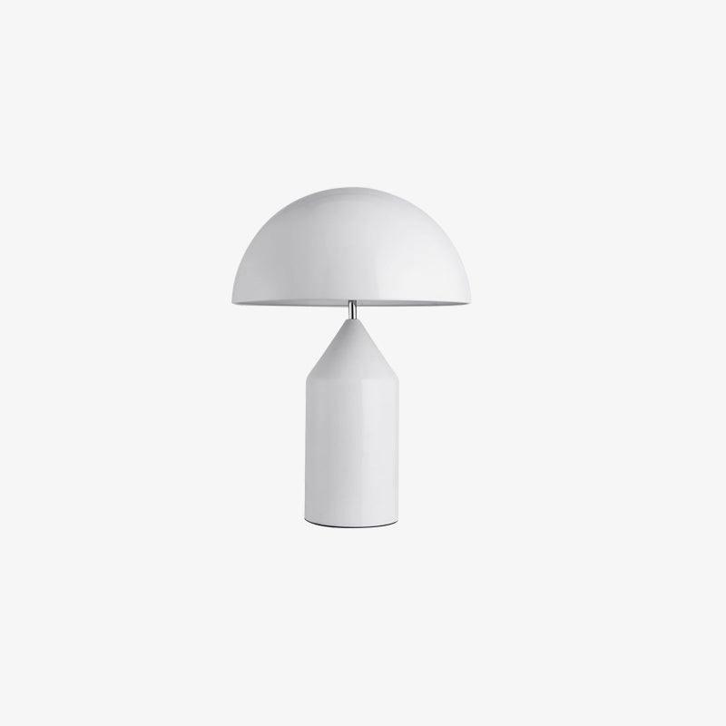 Stolní lampa Atollo Lunaro, sochařský kovový design v italském stylu