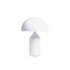 Stolní lampa Atollo Lunaro, sochařský kovový design v italském stylu